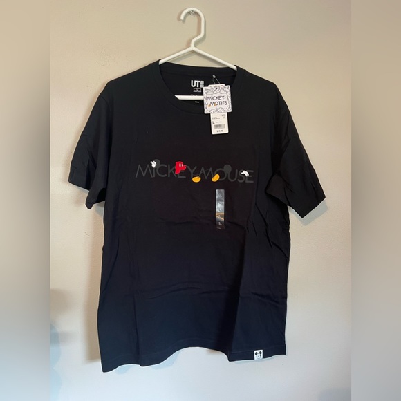 Men’s Disney Mickey Mouse Black T-Shirt (Size Large) - Picture 1 of 5